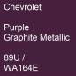 Preview: Chevrolet, Purple Graphite Metallic, 89U / WA164E.